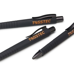 TOSSTEC Kugelschreiber schwarz/orange 3er-Set
