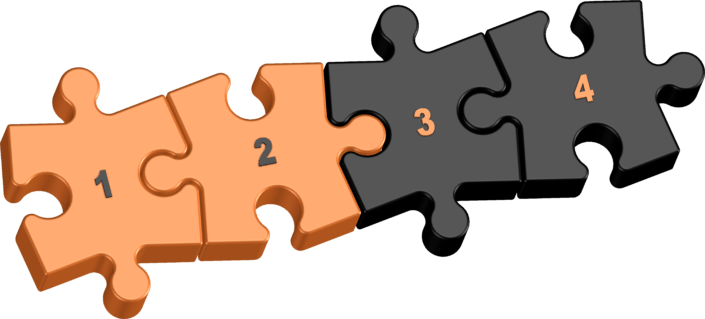 TOSSTEC Modularität - Puzzle Modul 2 von 4